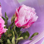 Букет из 3 розовых пионов фото 3