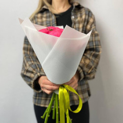Букет из 7 коралловых пионов